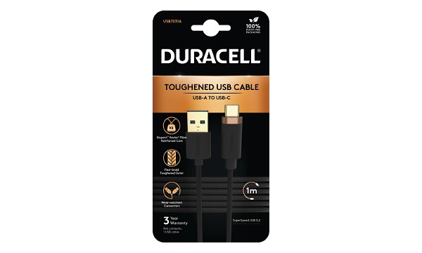 Cavo Duracell  Intrecciato da USB-A a USB-C 3.2 Gen1 1M