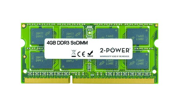 B590 4GB MultiSpeed 1066/1333/1600 MHz SoDiMM