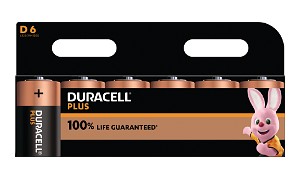Duracell Plus PowerTipo D (Confezione da 6)