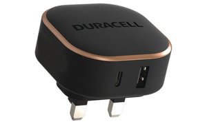 Caricabatterie Duracell 30W USB-A + USB-C PPS