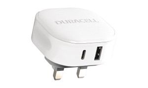 Caricabatterie Duracell 30W USB-A + USB-C PPS